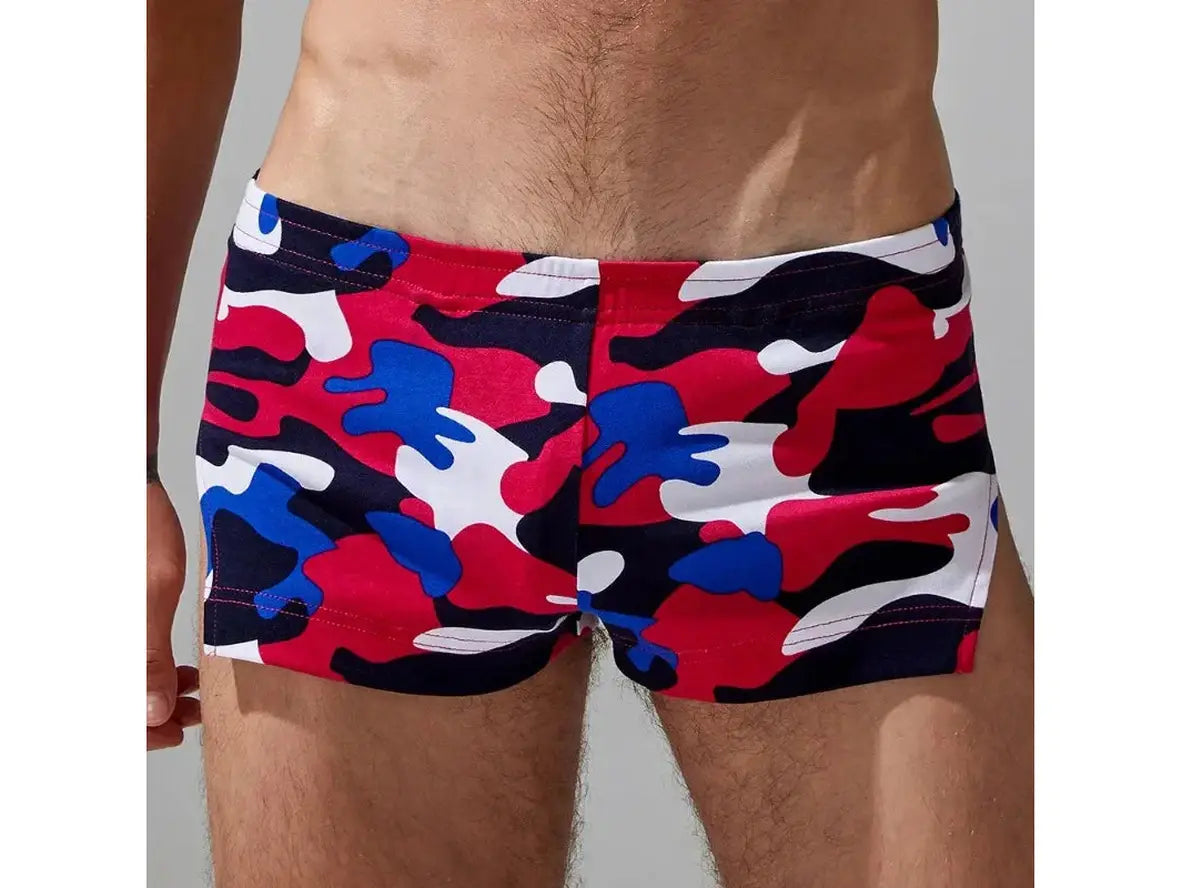 Gay Loungewear | Camouflage Side Split Boxer Bottoms