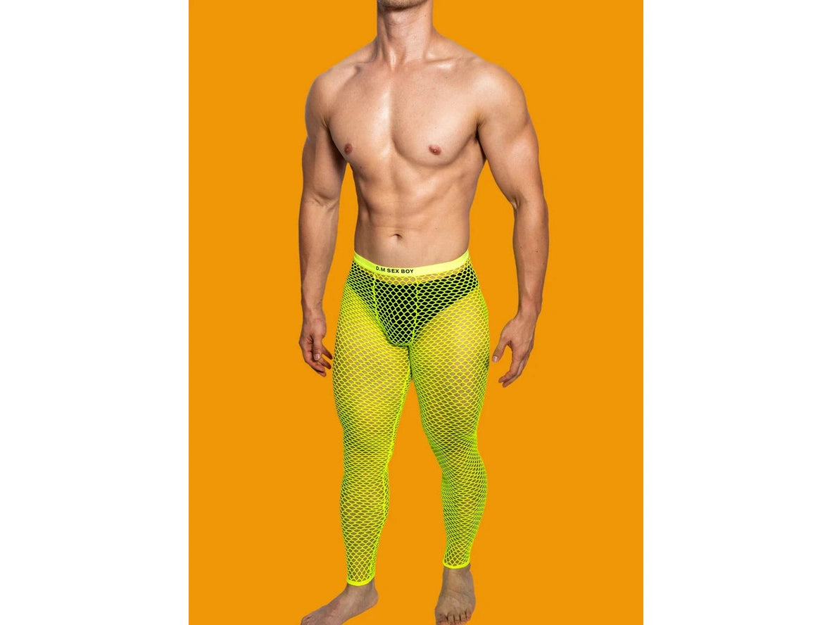 Gay Loungewear | D.M Sexy Mesh Long Johns