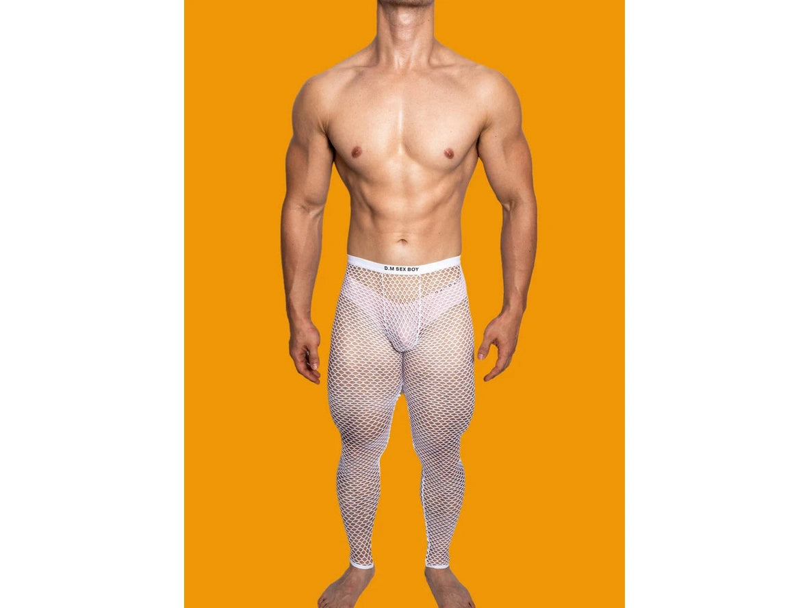 Gay Loungewear | D.M Sexy Mesh Long Johns
