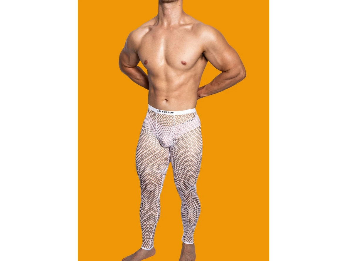 Gay Loungewear | D.M Sexy Mesh Long Johns