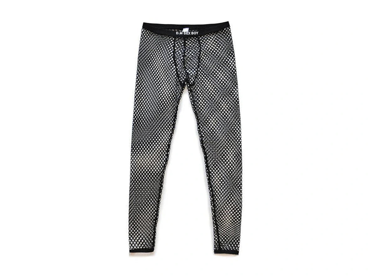 Gay Loungewear | D.M Sexy Mesh Long Johns