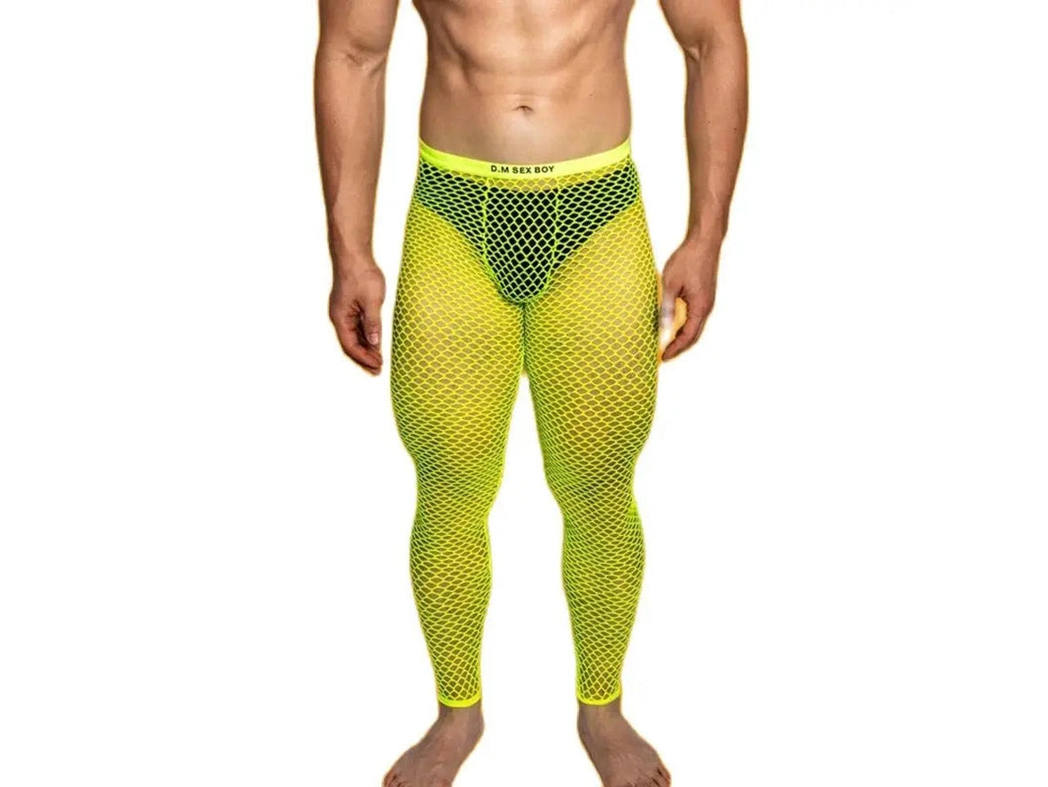Gay Loungewear | D.M Sexy Mesh Long Johns