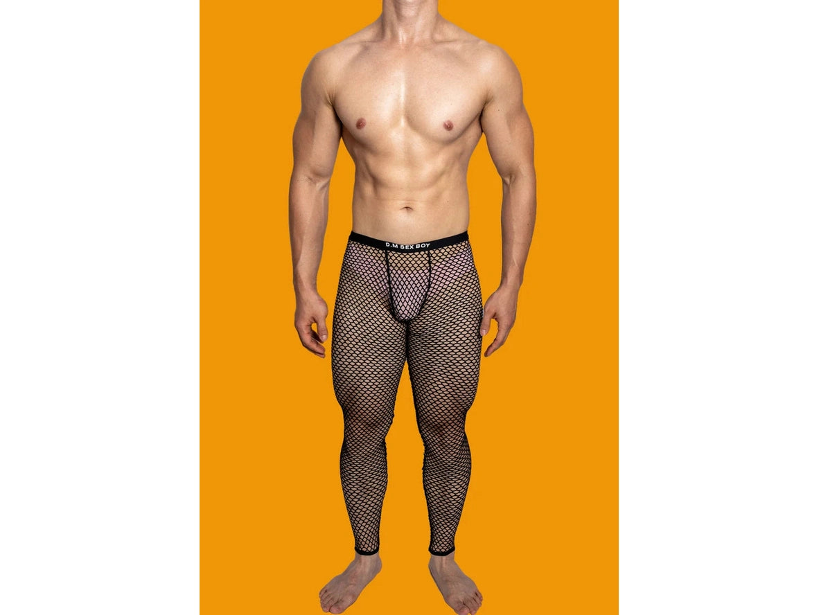 Gay Loungewear | D.M Sexy Mesh Long Johns