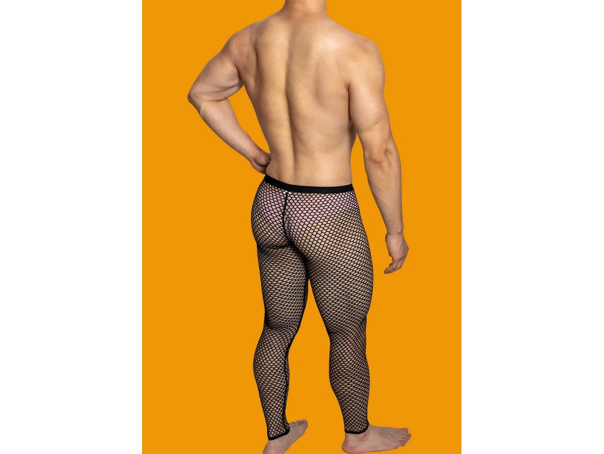 Gay Loungewear | D.M Sexy Mesh Long Johns