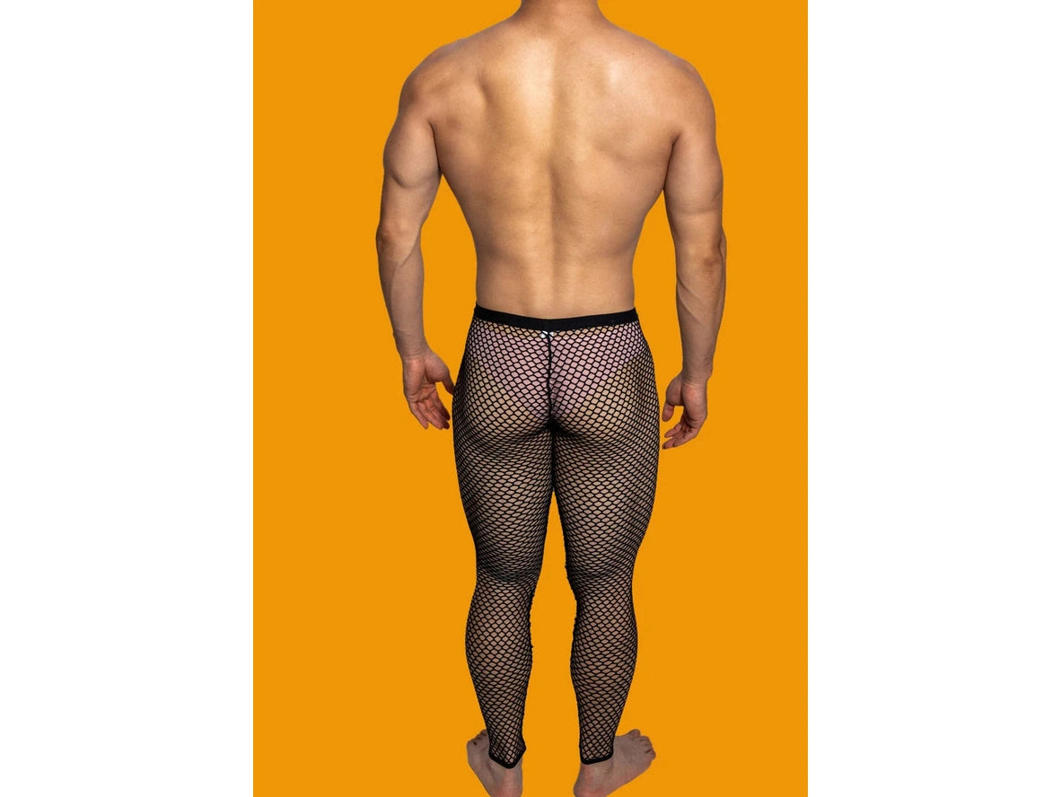 Gay Loungewear | D.M Sexy Mesh Long Johns