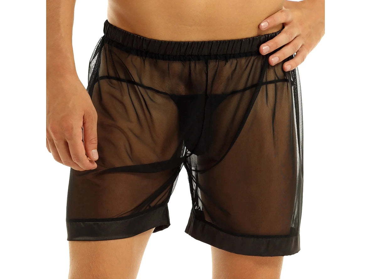 Gay Loungewear | See-Through Mesh Boxers