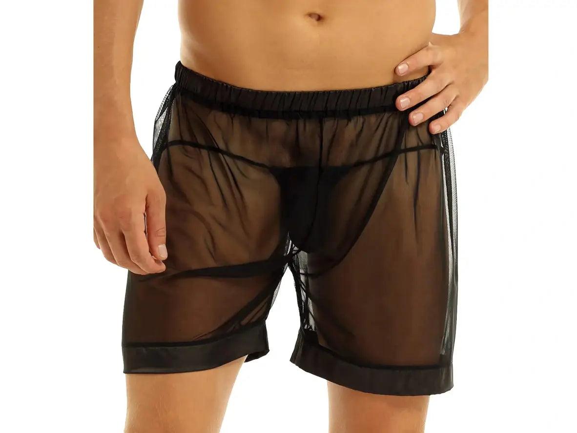 Gay Loungewear | See-Through Mesh Boxers