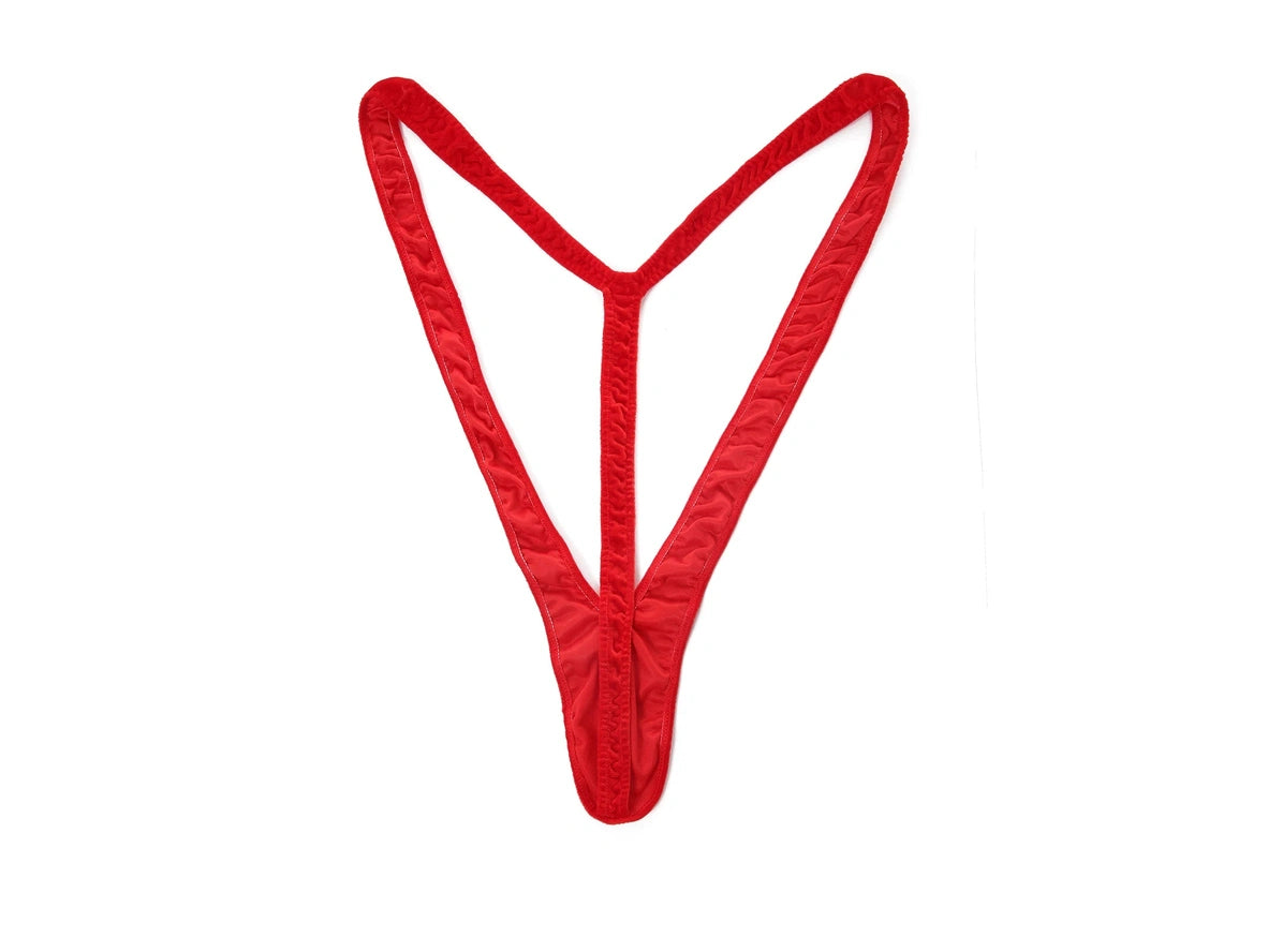 Gay Mankini | Christmas One-Piece Red Mankini
