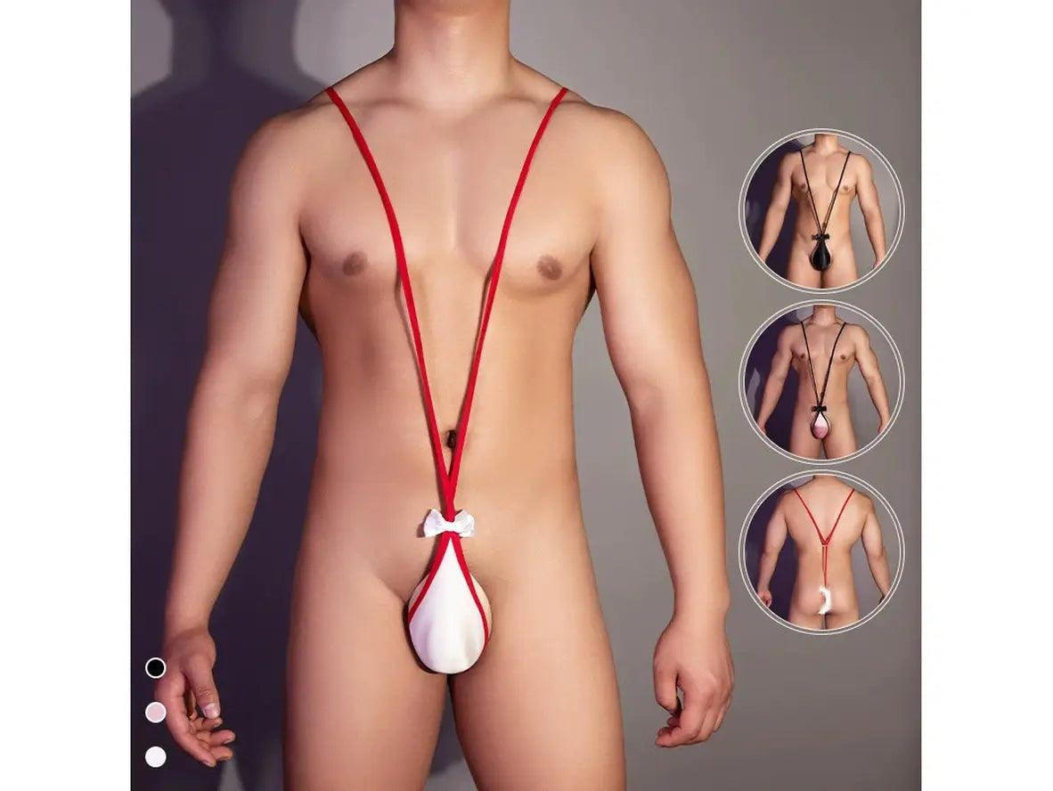 Gay Mankini | Summer Cool Feeling T-Back Thong Mankini
