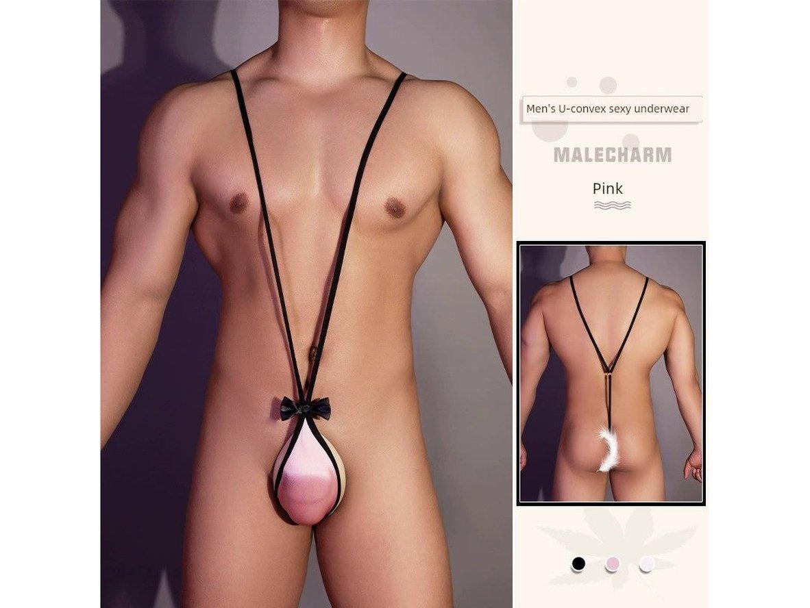 Gay Mankini | Summer Cool Feeling T-Back Thong Mankini