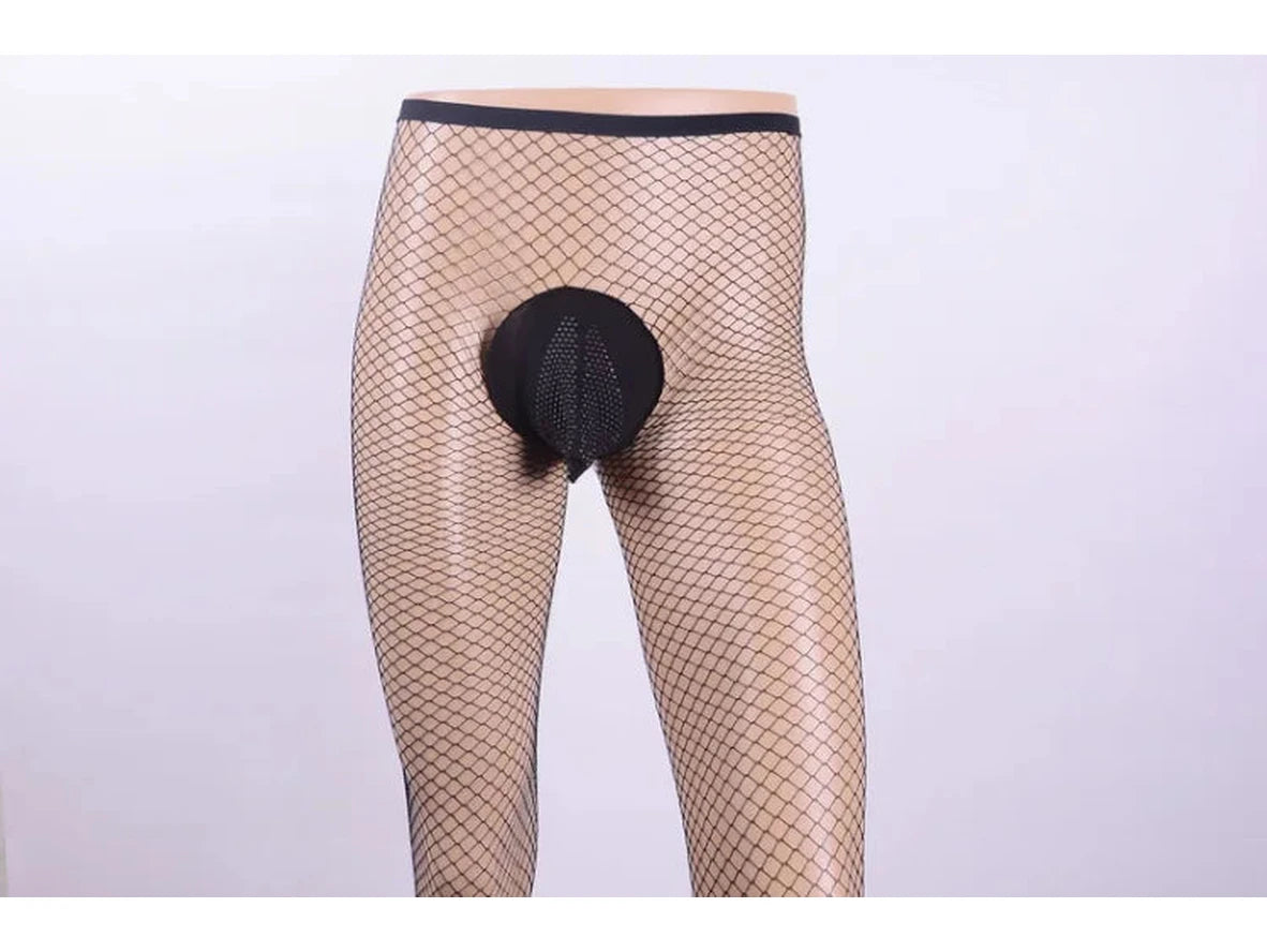Gay Pantyhose | Fishnet See-Through Stockings