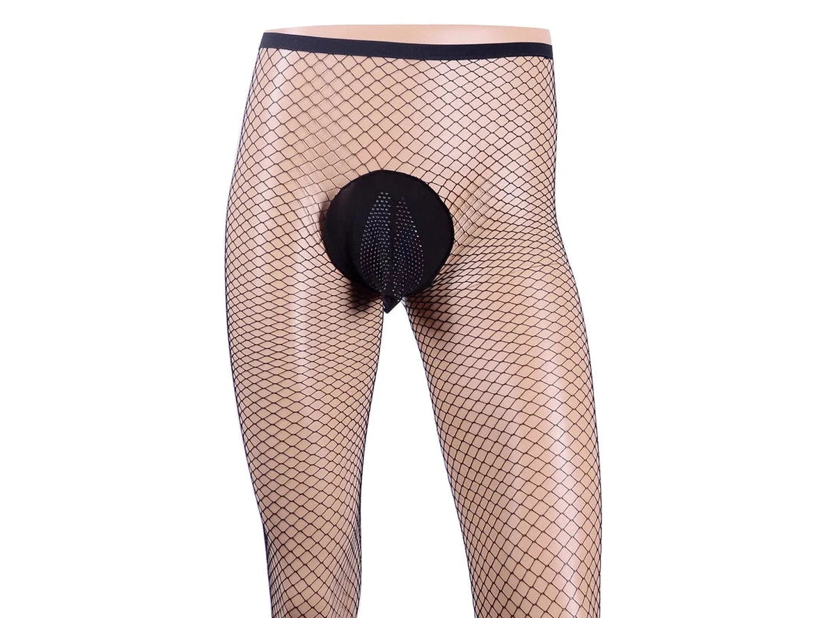 Gay Pantyhose | Fishnet See-Through Stockings