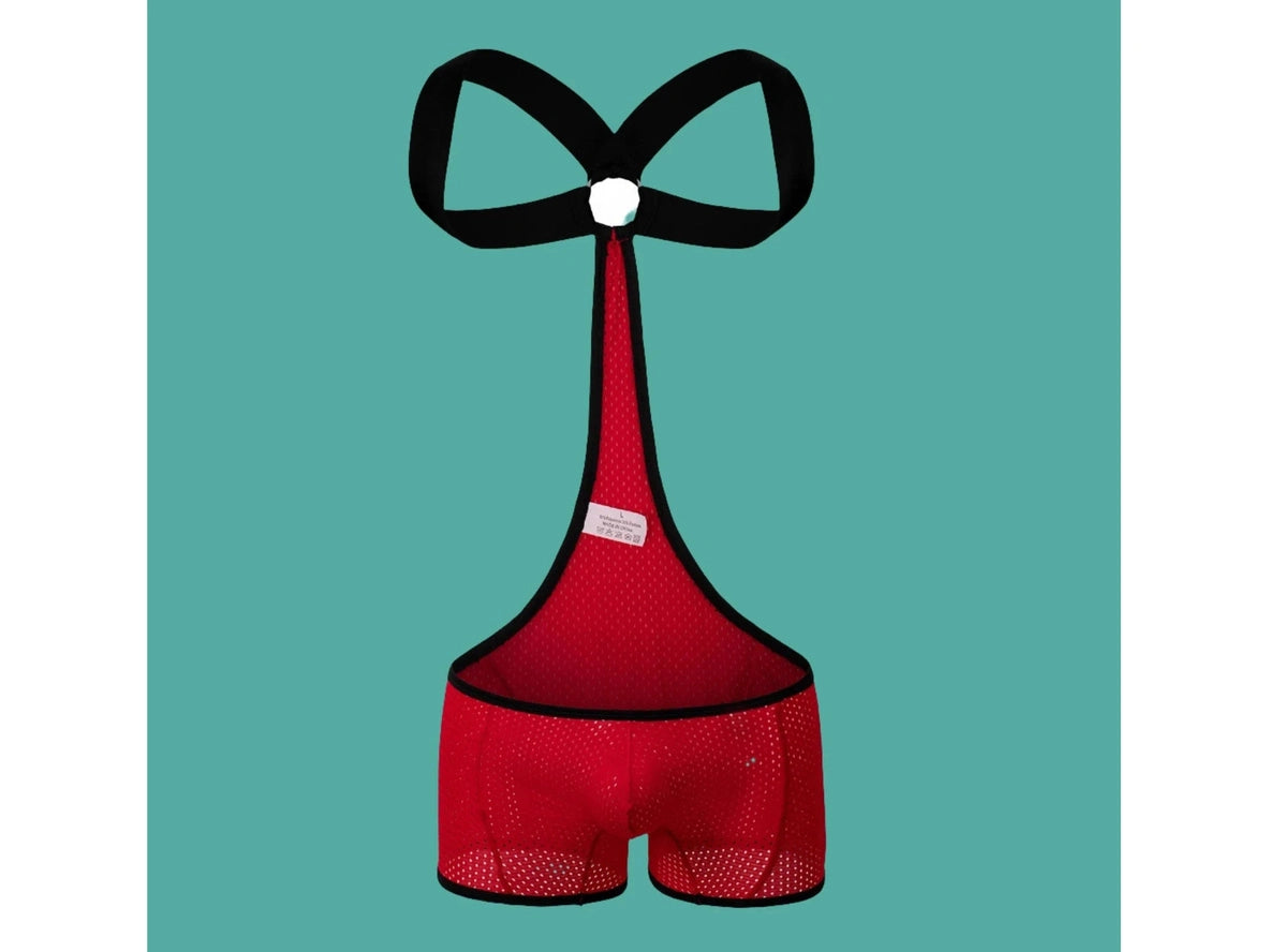 Gay Singlets | Contrast Color Mesh Gym Singlet