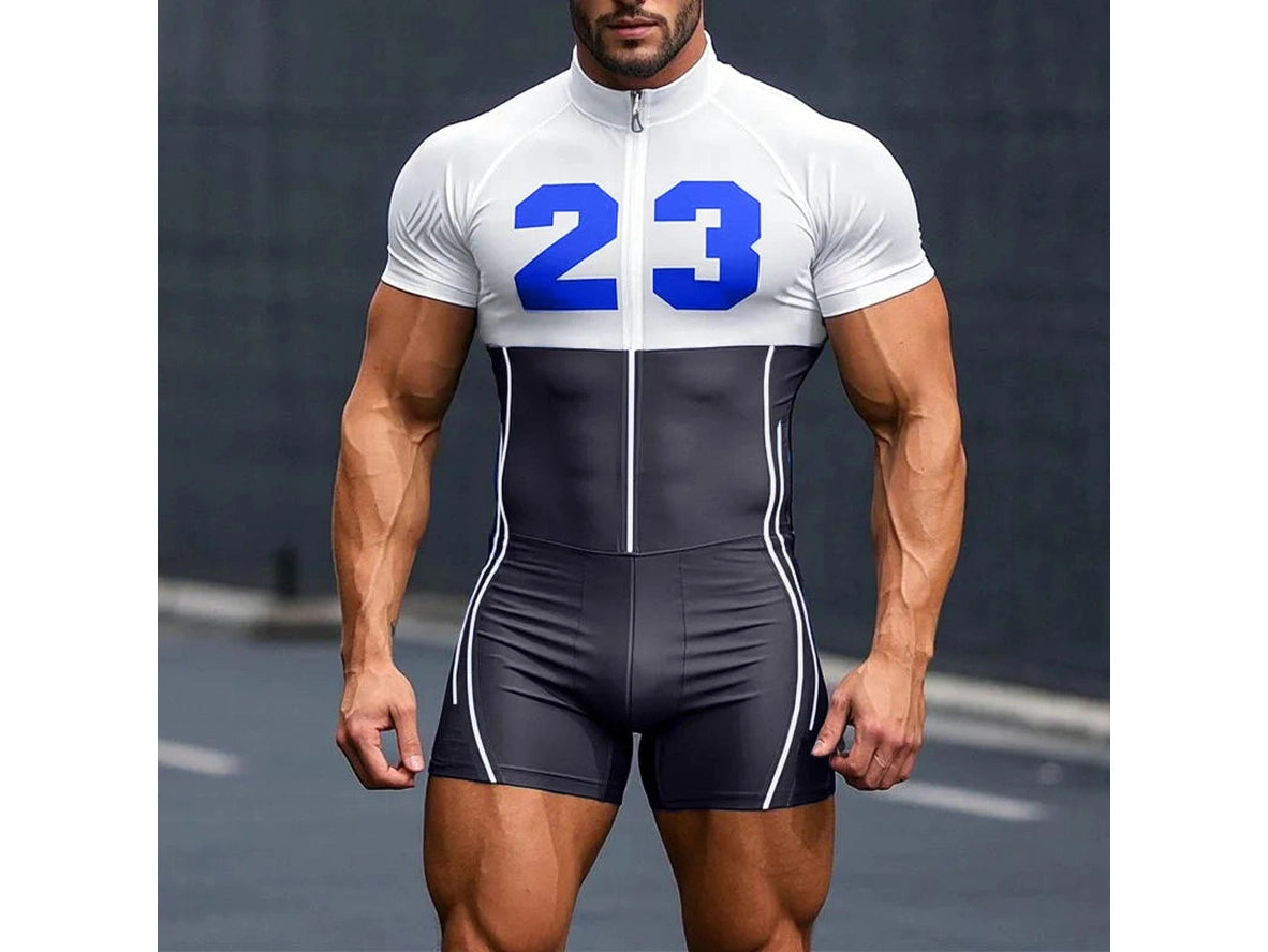 Gay Singlets | INCERUN Wrestling Zipper Short Sleeve Singlet