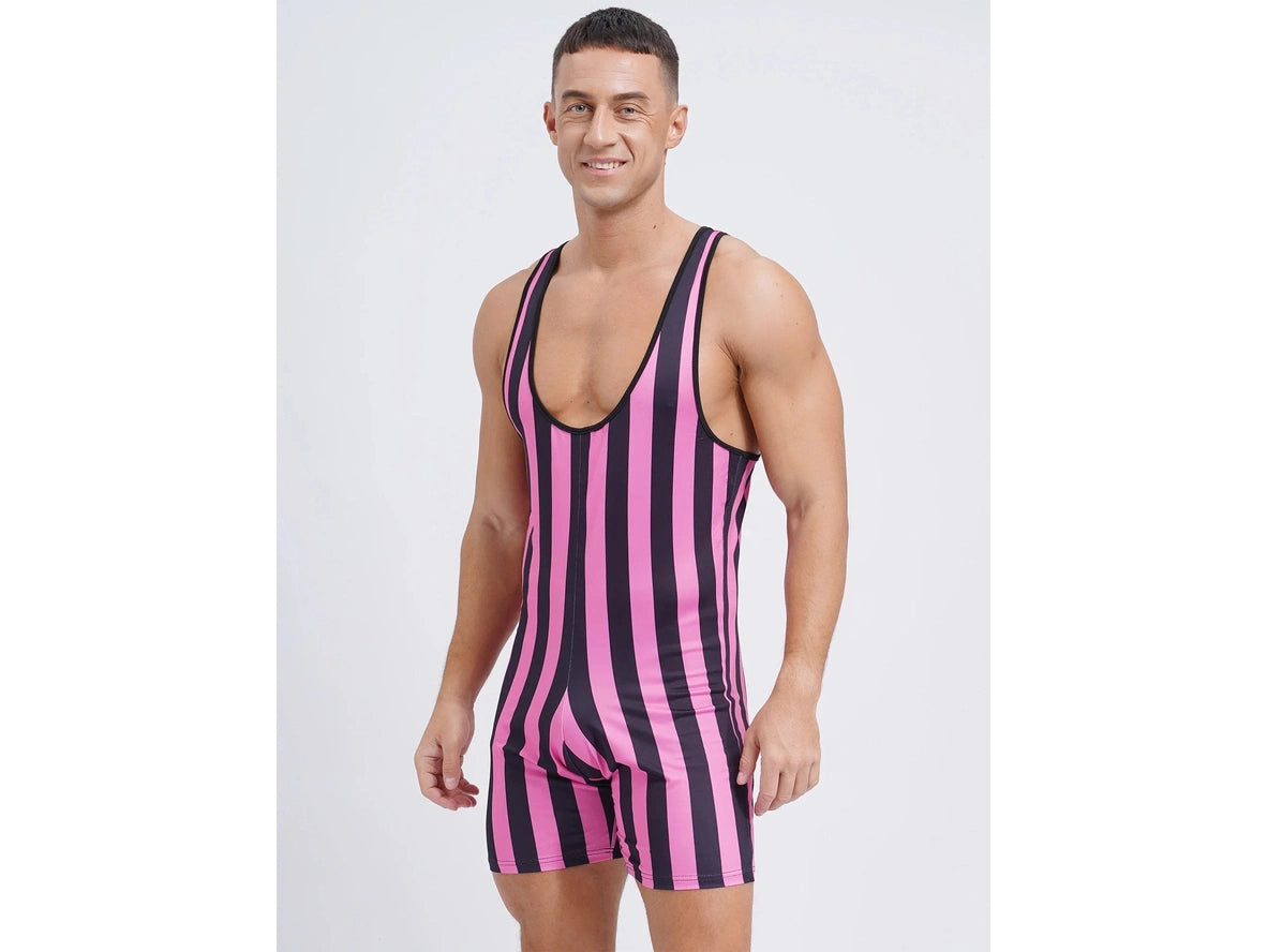 Gay Singlets | Stripe Wrestling Pride Singlets