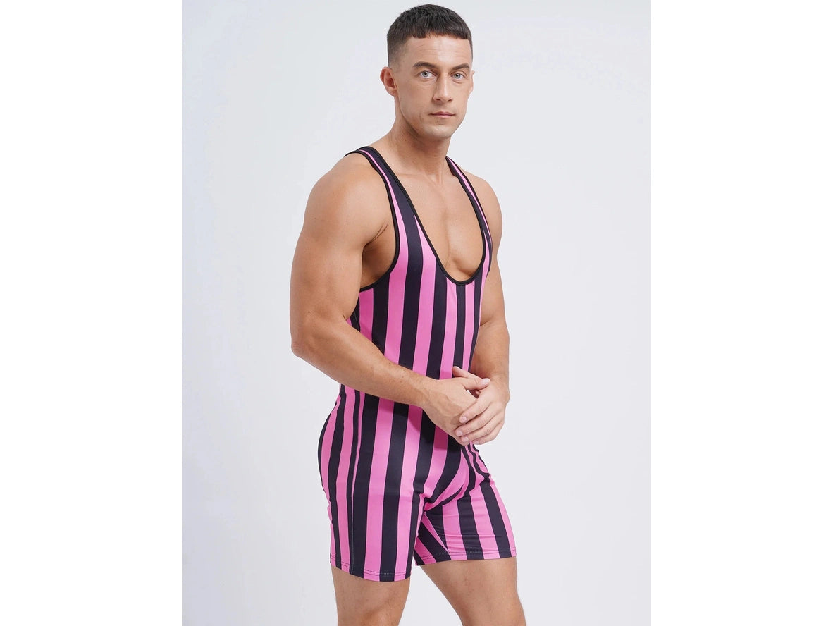 Gay Singlets | Stripe Wrestling Pride Singlets