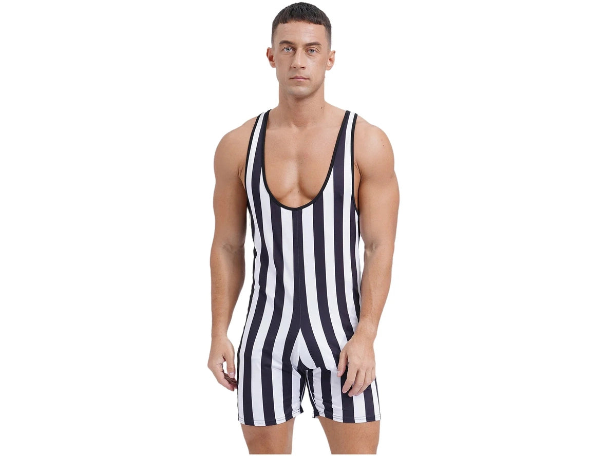 Gay Singlets | Stripe Wrestling Pride Singlets