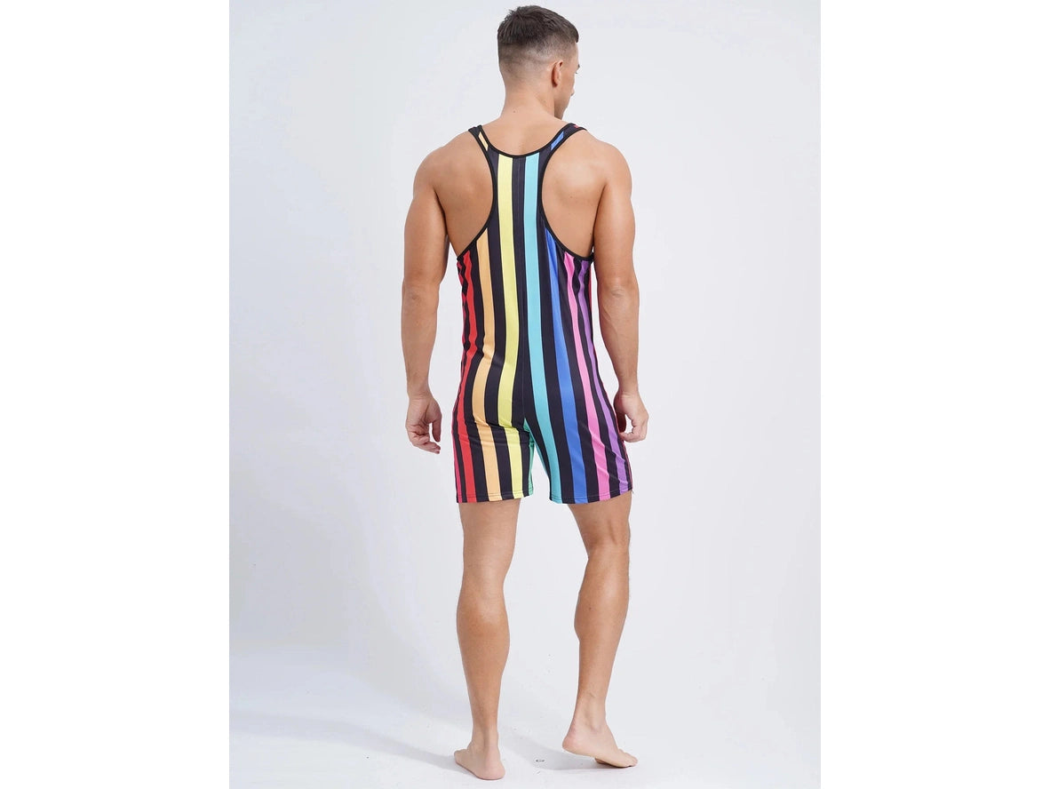 Gay Singlets | Stripe Wrestling Pride Singlets