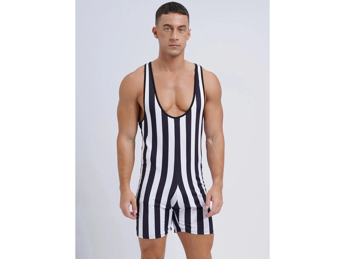 Gay Singlets | Stripe Wrestling Pride Singlets