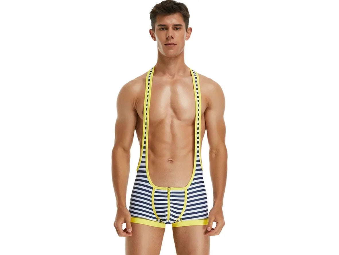 Gay Singlets | Stripe Wrestling Singlet