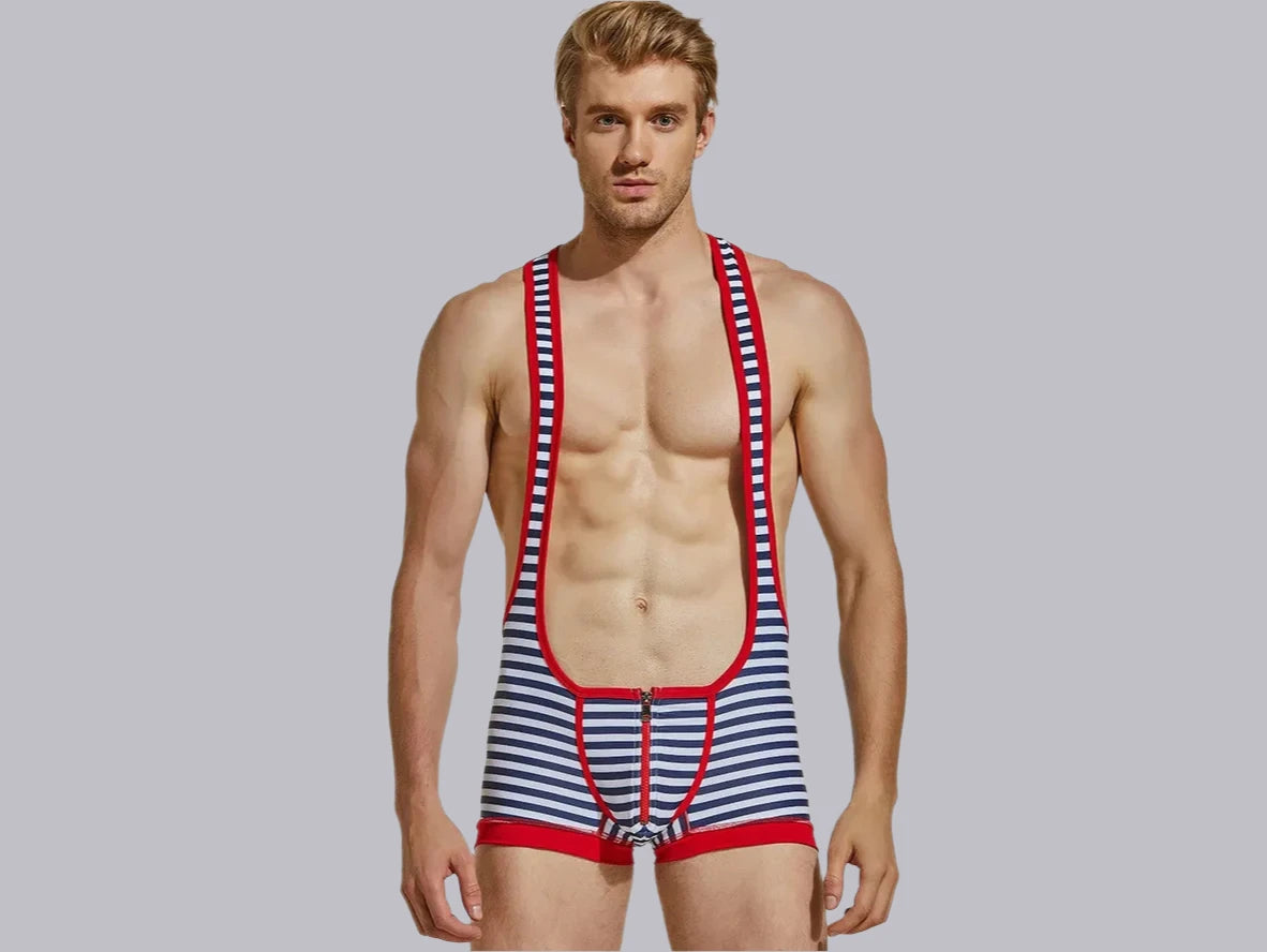 Gay Singlets | Stripe Wrestling Singlet