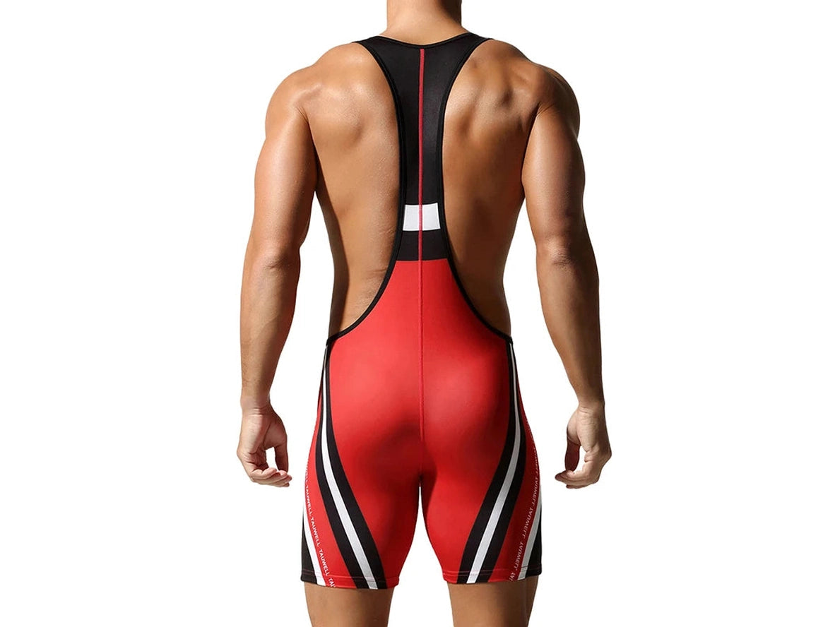 Gay Singlets | TAUWELL Vibrant Wrestling Bodysuit