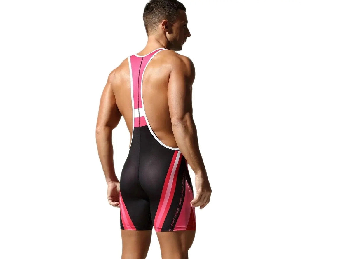 Gay Singlets | TAUWELL Vibrant Wrestling Bodysuit