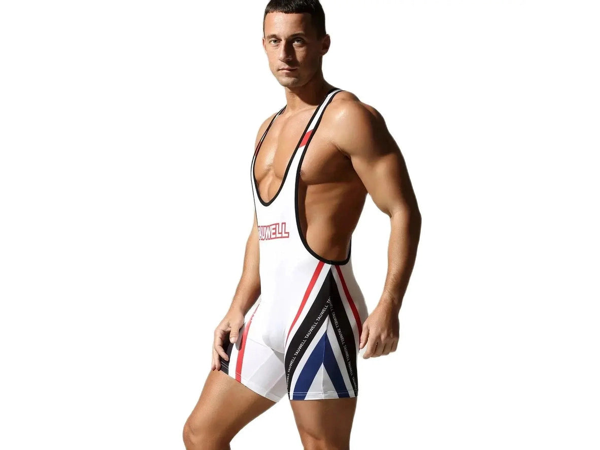 Gay Singlets | TAUWELL Vibrant Wrestling Bodysuit