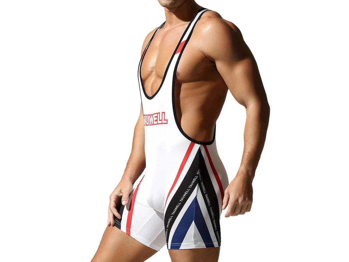 Gay Singlets | TAUWELL Vibrant Wrestling Bodysuit