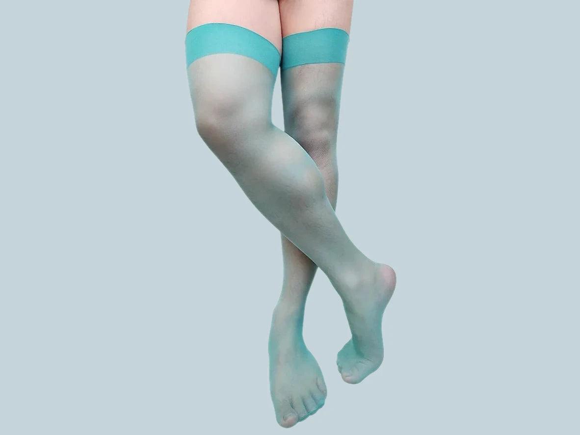 Gay Socks | Ultra-Thin Sheer Thigh High Panty Socks
