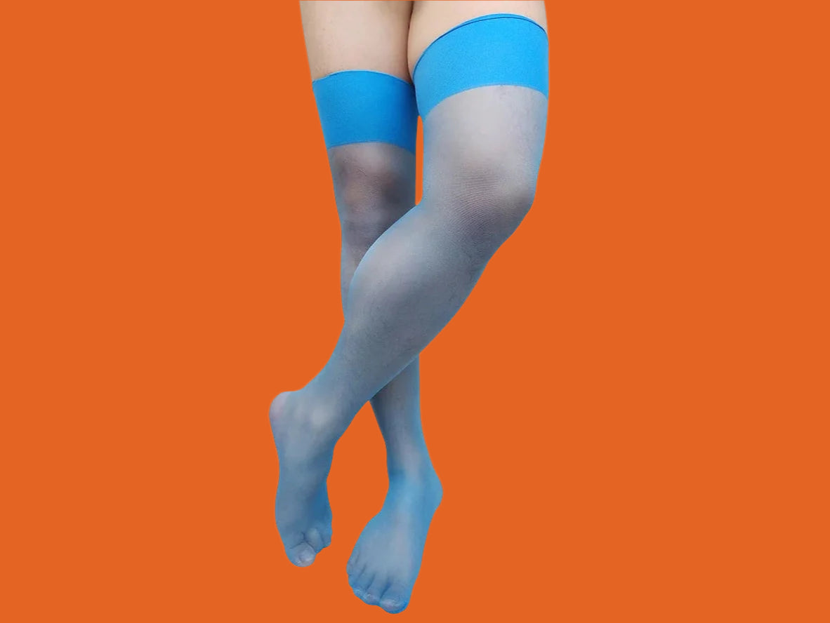 Gay Socks | Ultra-Thin Sheer Thigh High Panty Socks