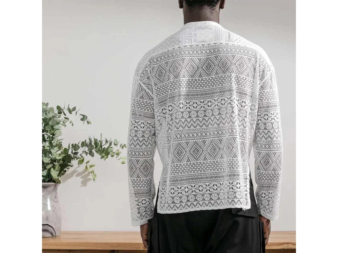 Gay Summer Outfits | Lace Fashion Shorts and Shirt 2-Piece Set