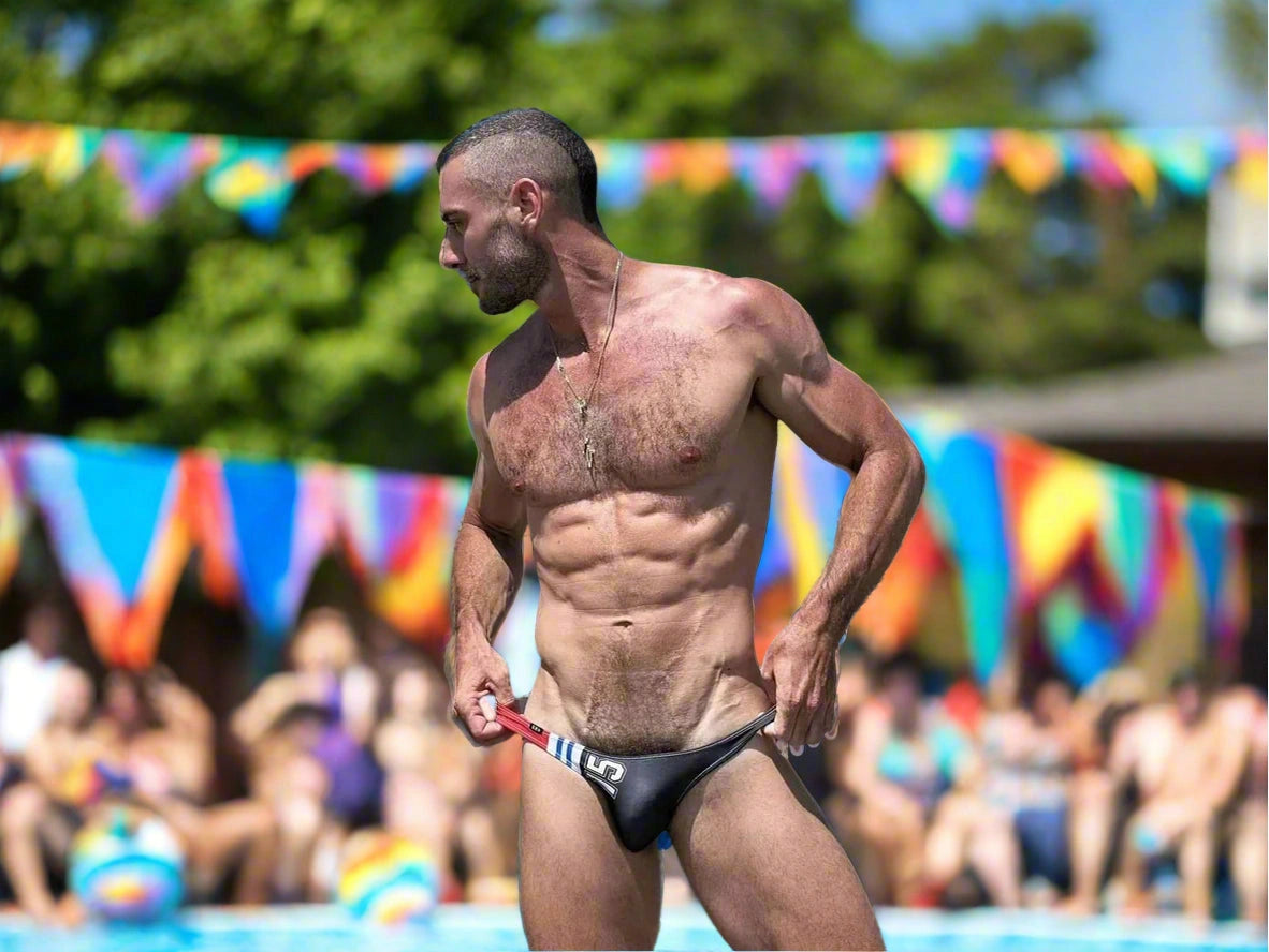 Gay Swim Bikinis | D.M Ultra Low-Rise Swim Bikinis