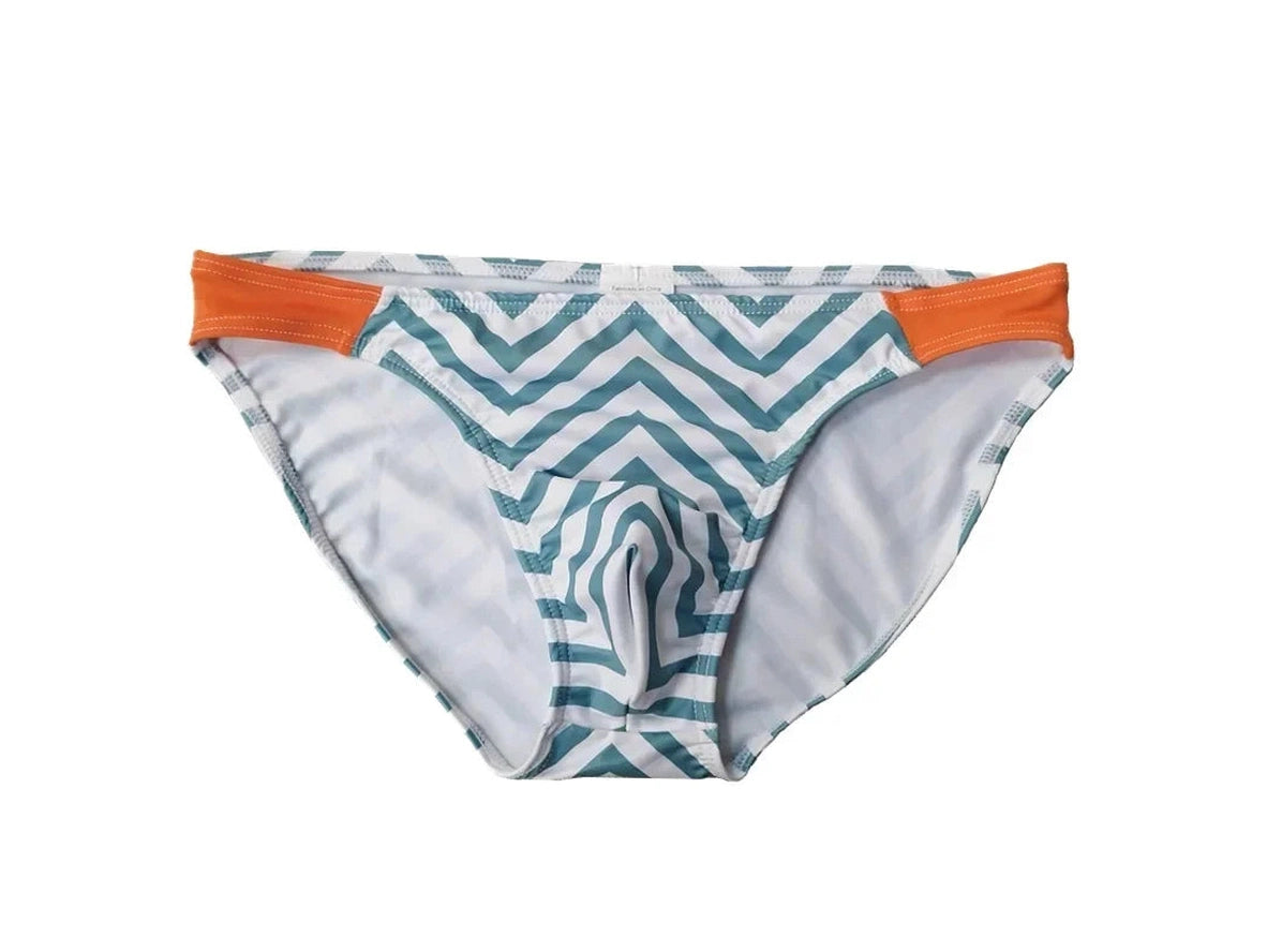 Gay Swim Bikinis | DESMIIT Color Block Pushup Pad Swim Bikinis