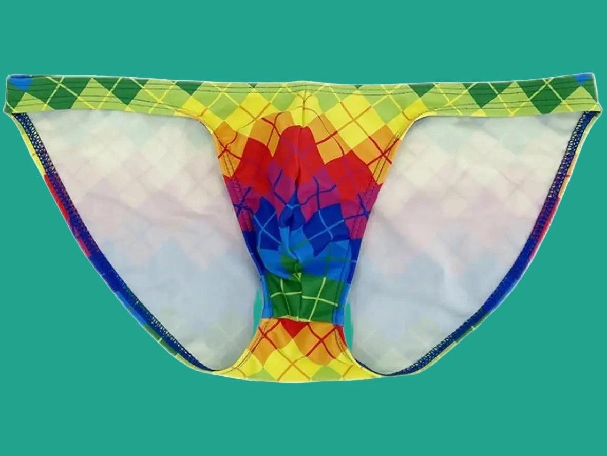 Gay Swim Bikinis | Super Low Cut Mini Pride Swim Bikini