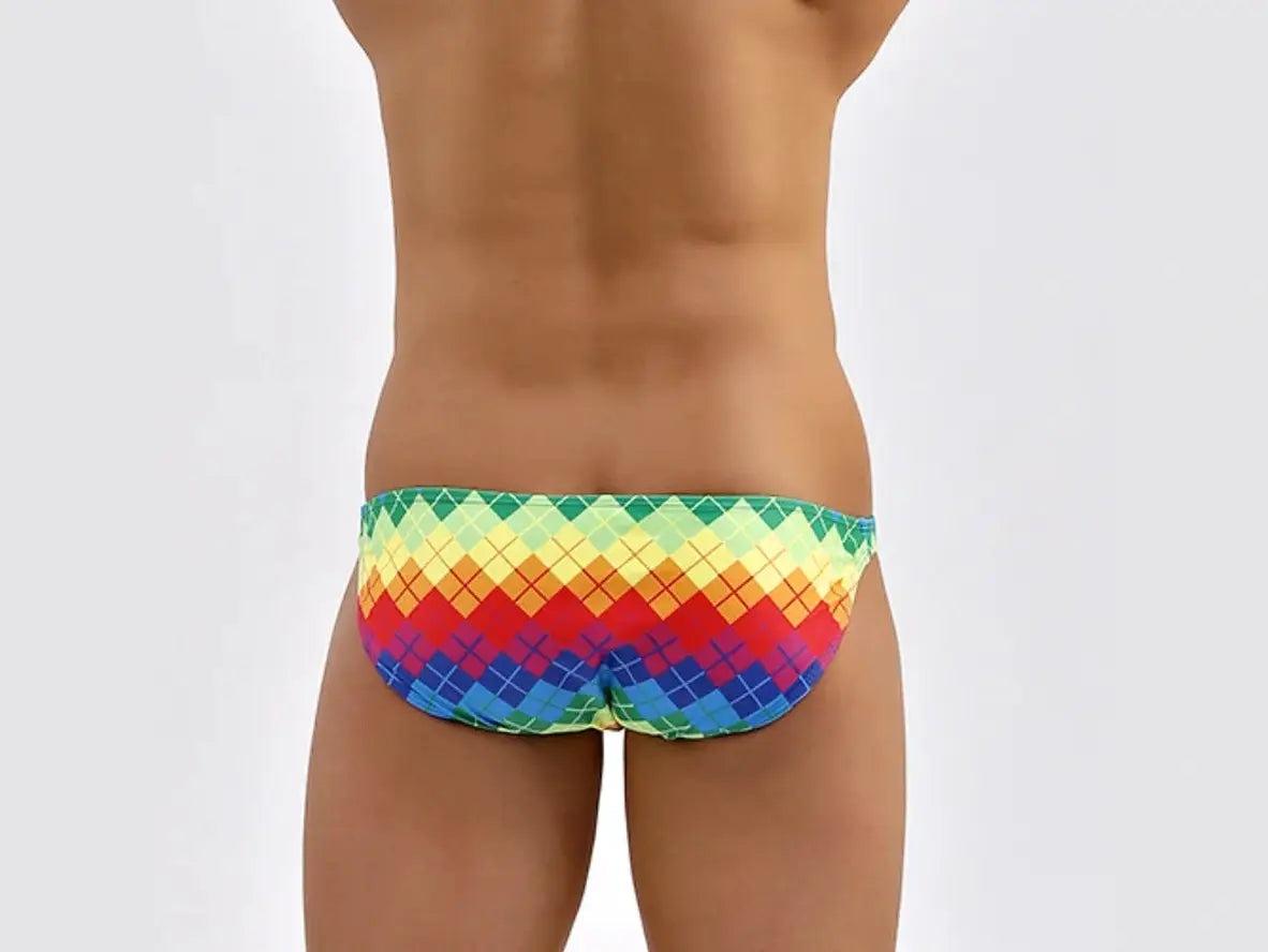 Gay Swim Bikinis | Super Low Cut Mini Pride Swim Bikini