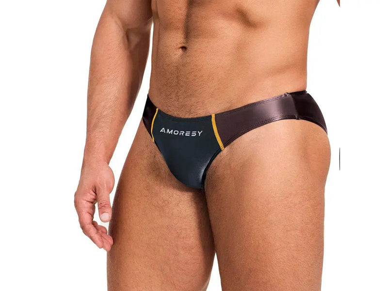 Gay Swim Briefs | AMORESY Low-Rise Swim Briefs