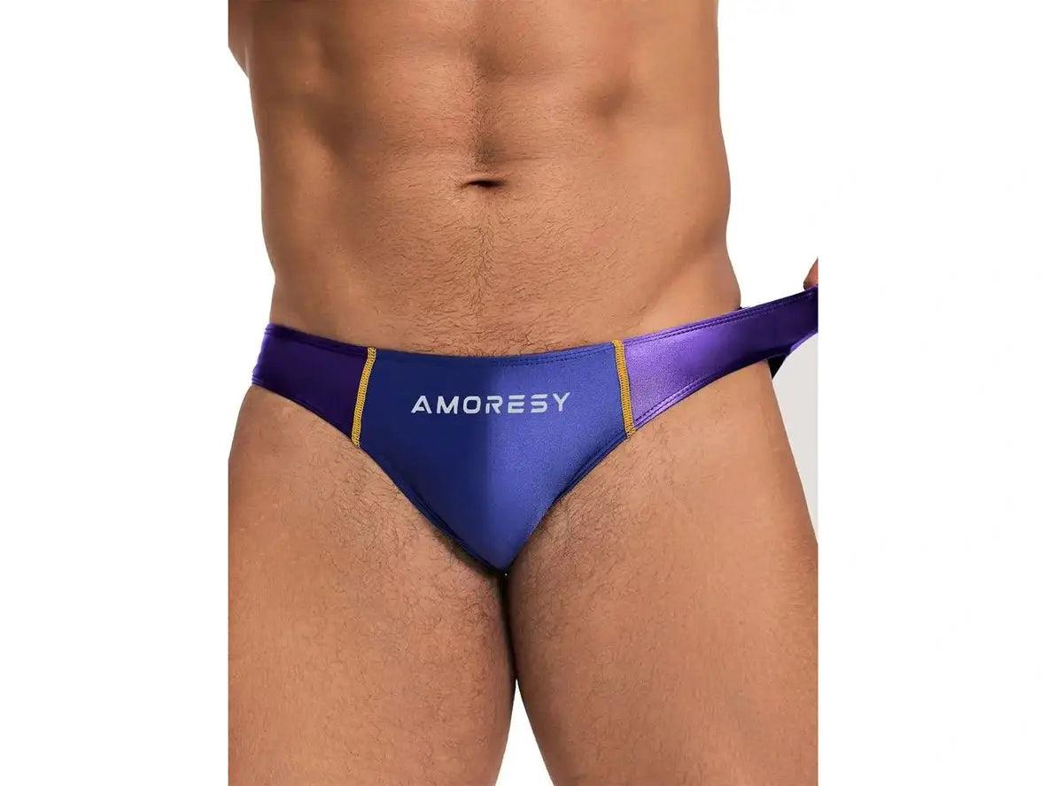 Gay Swim Briefs | AMORESY Swimwear Low-Rise Swim Briefs