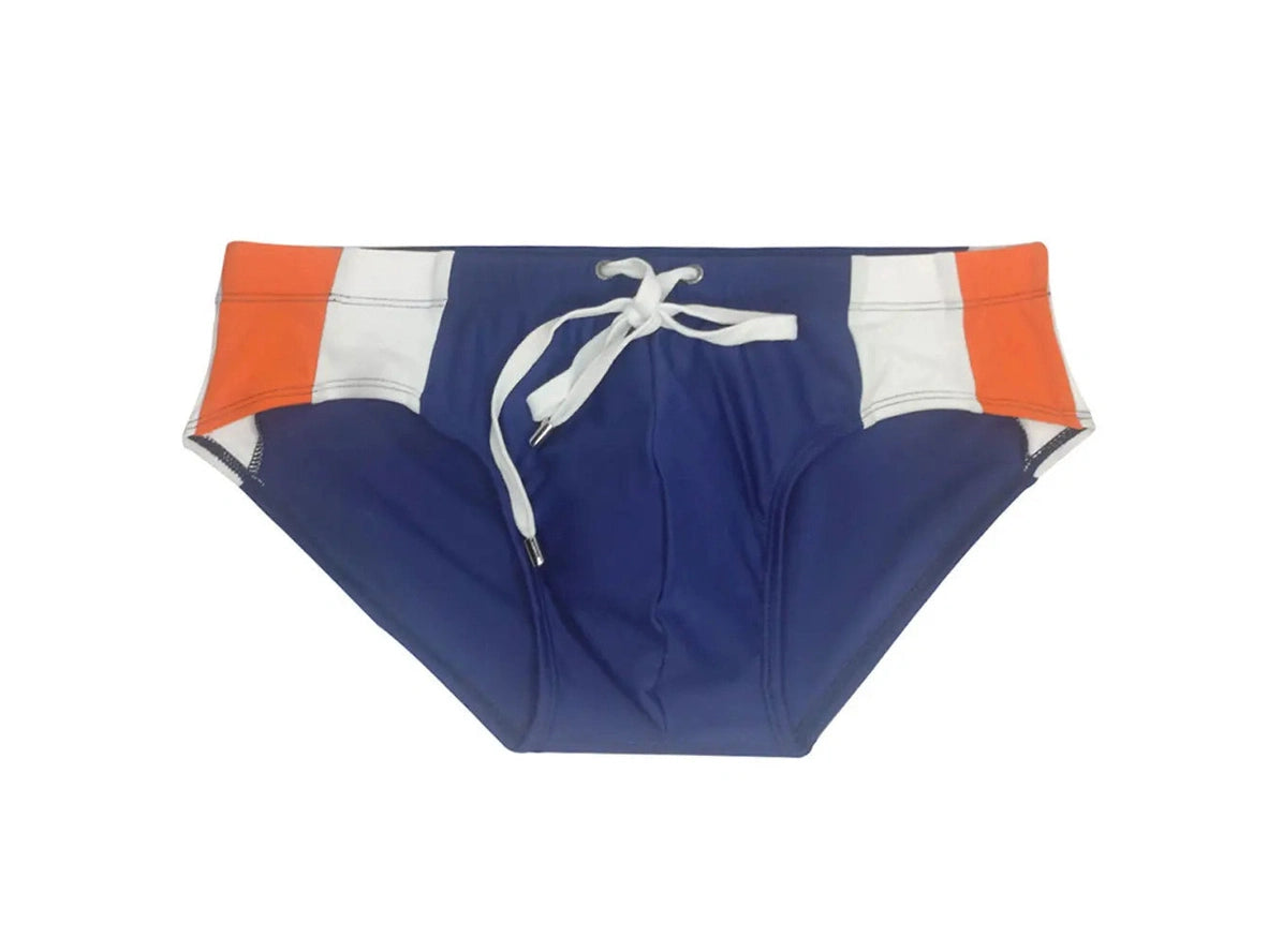 Gay Swim Briefs | Athletic Stripe Sport Swim Briefs