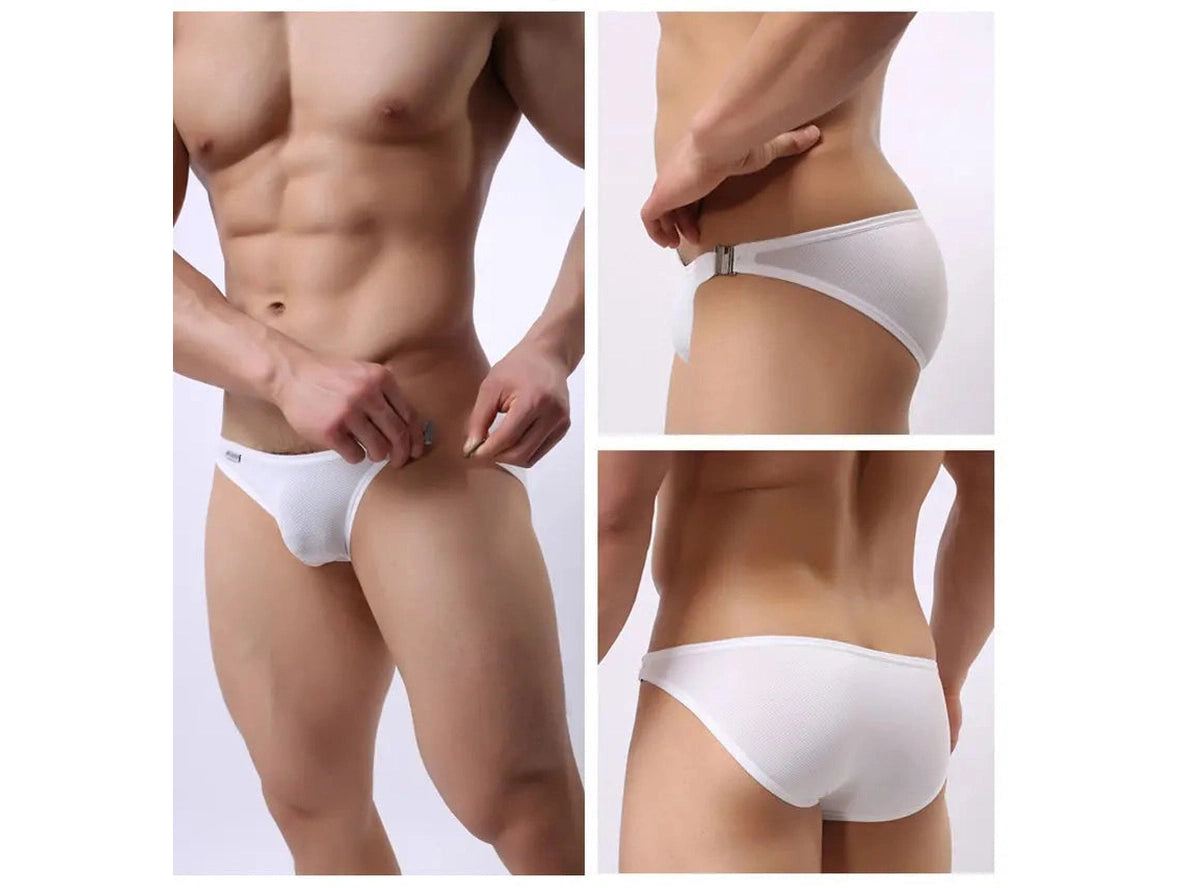 Gay Swim Briefs | BRAVE PERSON Sexy Clip-On Bikini Briefs