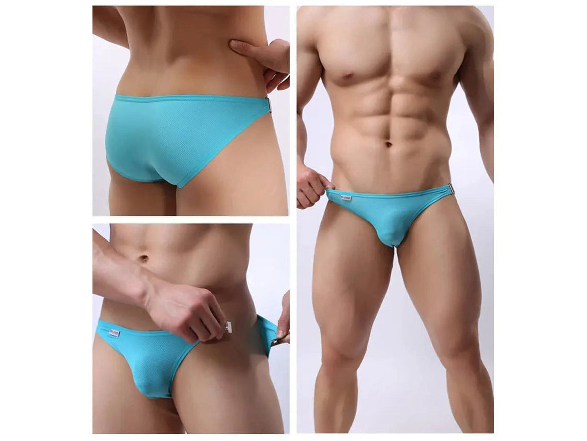 Gay Swim Briefs | BRAVE PERSON Sexy Clip-On Bikini Briefs