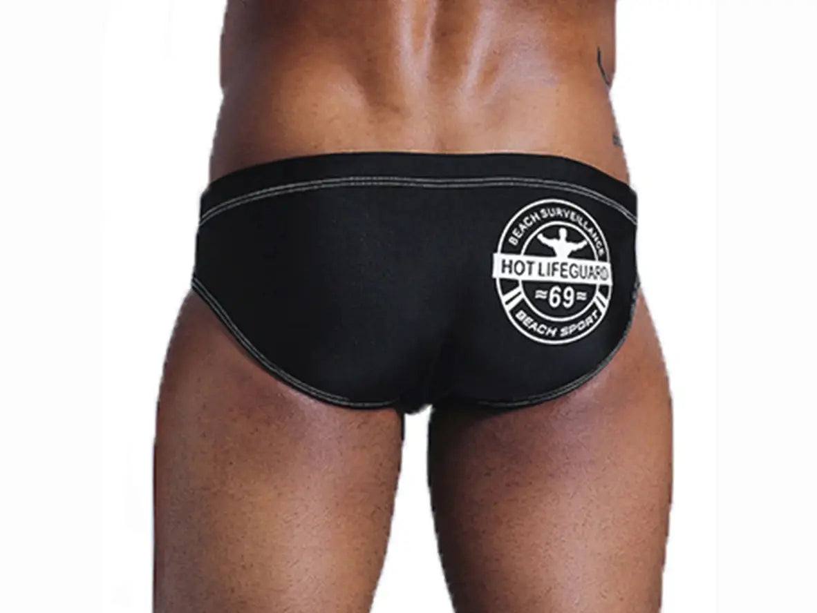 Gay Swim Briefs | CAVE HERO Lifeguard Pushup Pad Swim Briefs