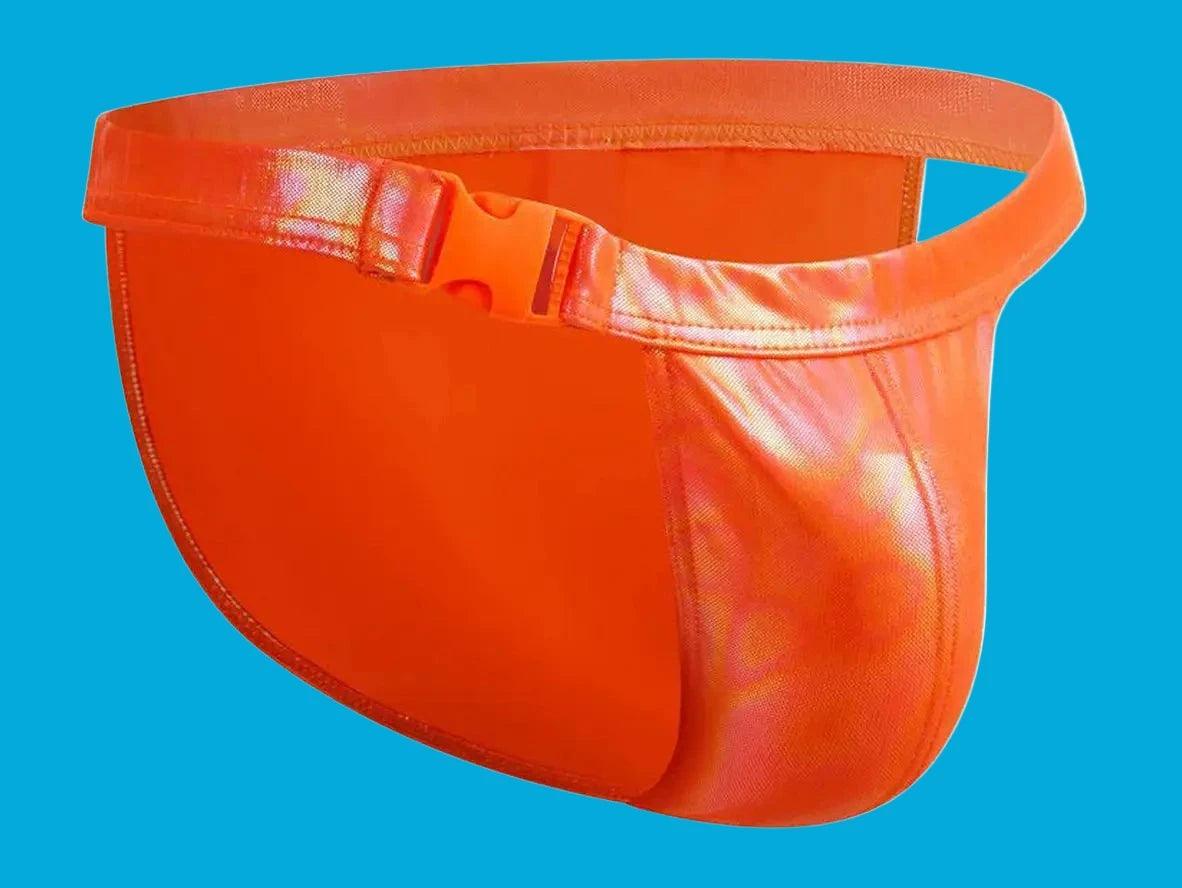 Gay Swim Briefs | CLEVER-MENMODE Metallic Laser Night Show Swim Briefs