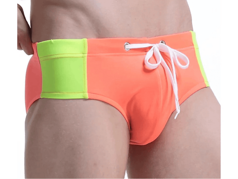 Gay Swim Briefs | Color-Matching Beach Swim Briefs