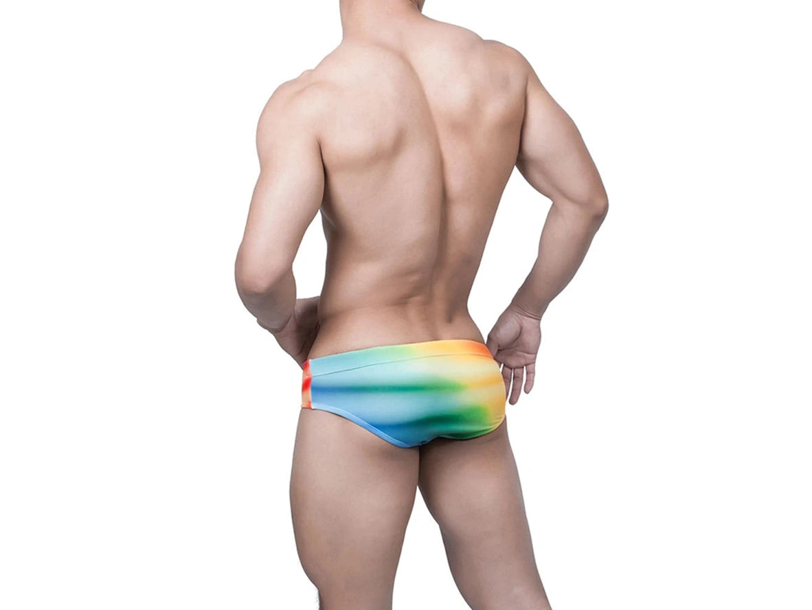 Gay Swim Briefs | Colorful Pushup Pad Swim Briefs