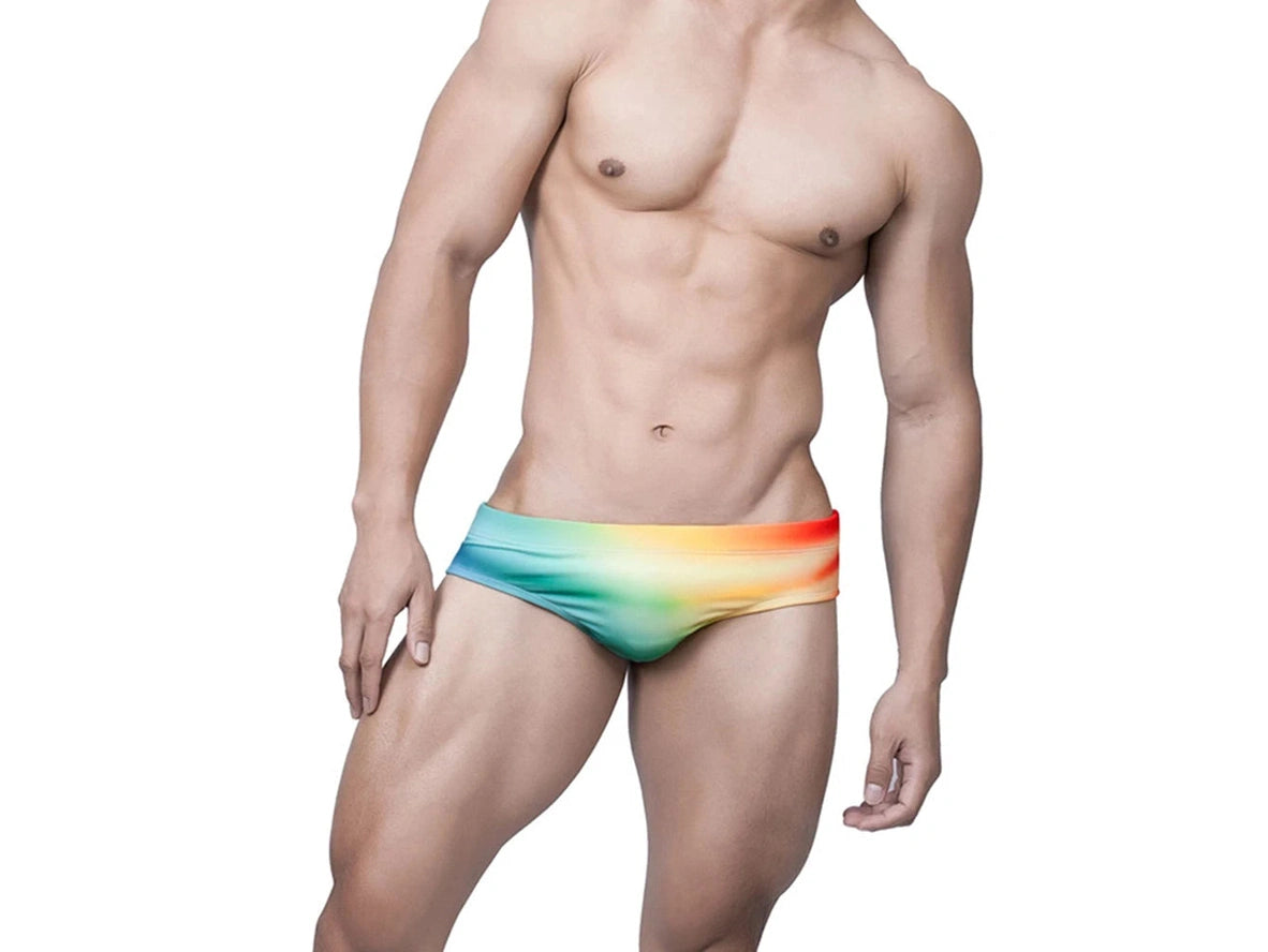 Gay Swim Briefs | Colorful Pushup Pad Swim Briefs