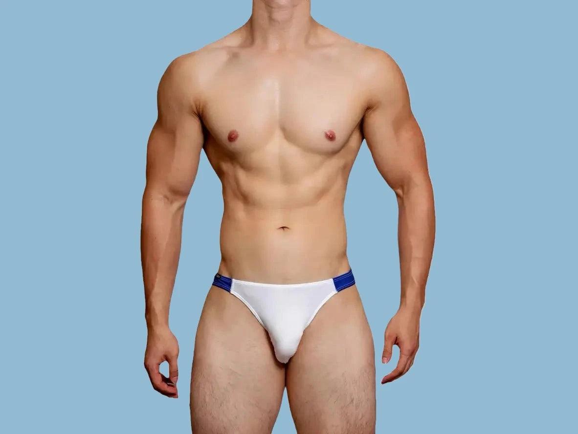 Gay Swim Briefs | D.M Back Zipper Easy Access Swim Briefs