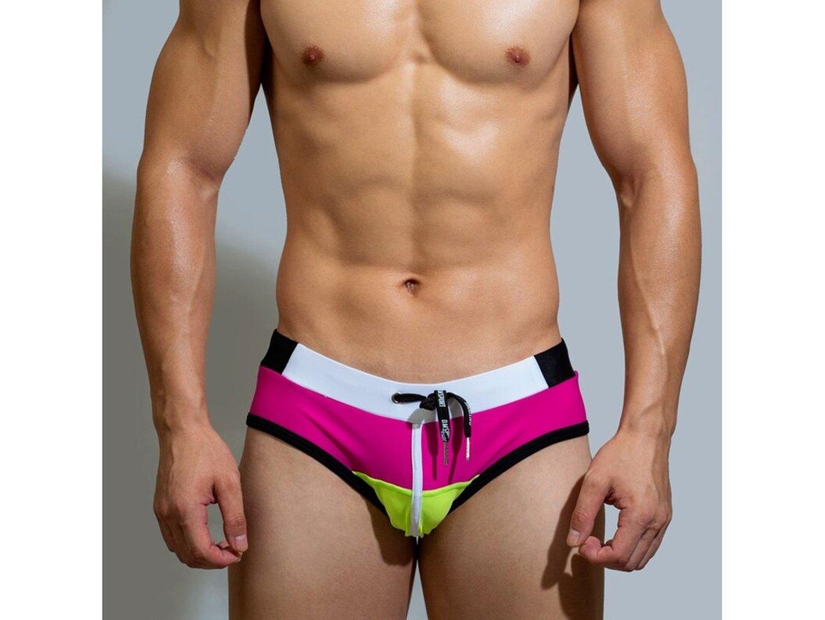 Gay Swim Briefs | D.M Colorful Swim Briefs