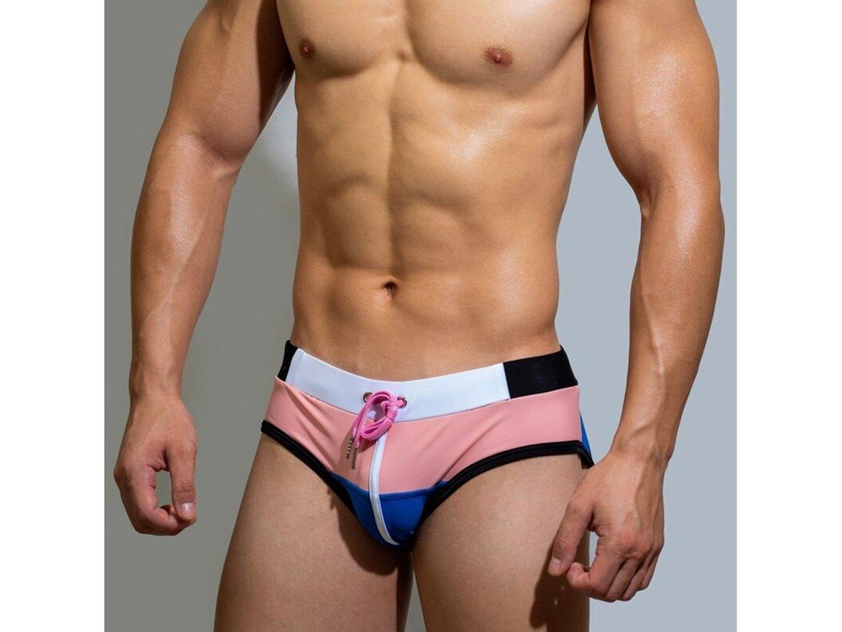 Gay Swim Briefs | D.M Colorful Swim Briefs