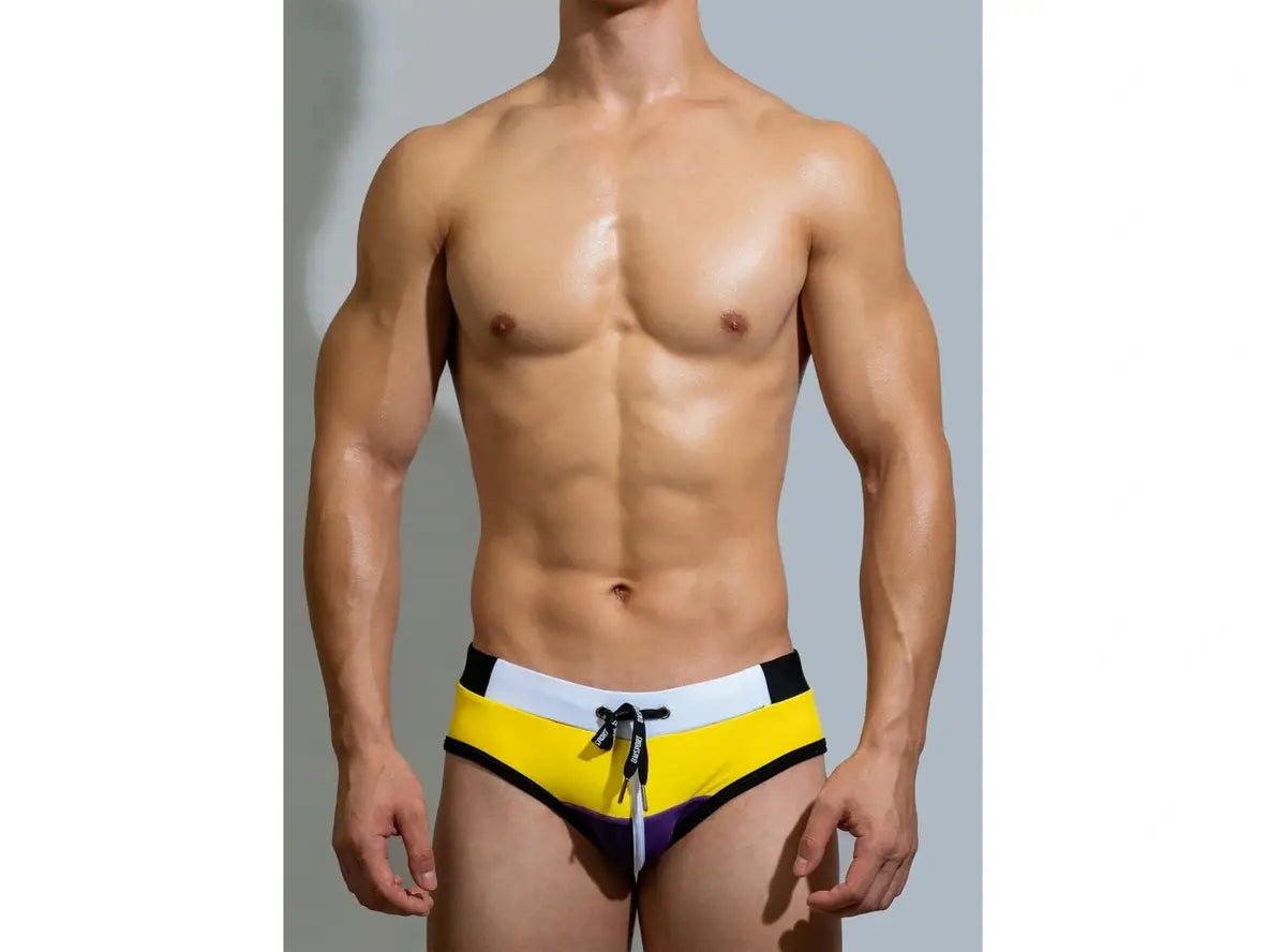 Gay Swim Briefs | D.M Colorful Swim Briefs